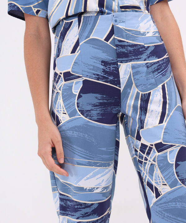 Pantalon Tiro Alto Estampado image number null