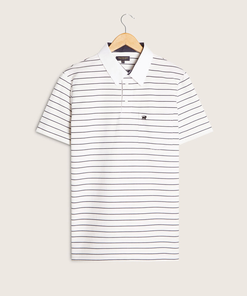 Polo Cuello Duro  Preteñido Bicolor