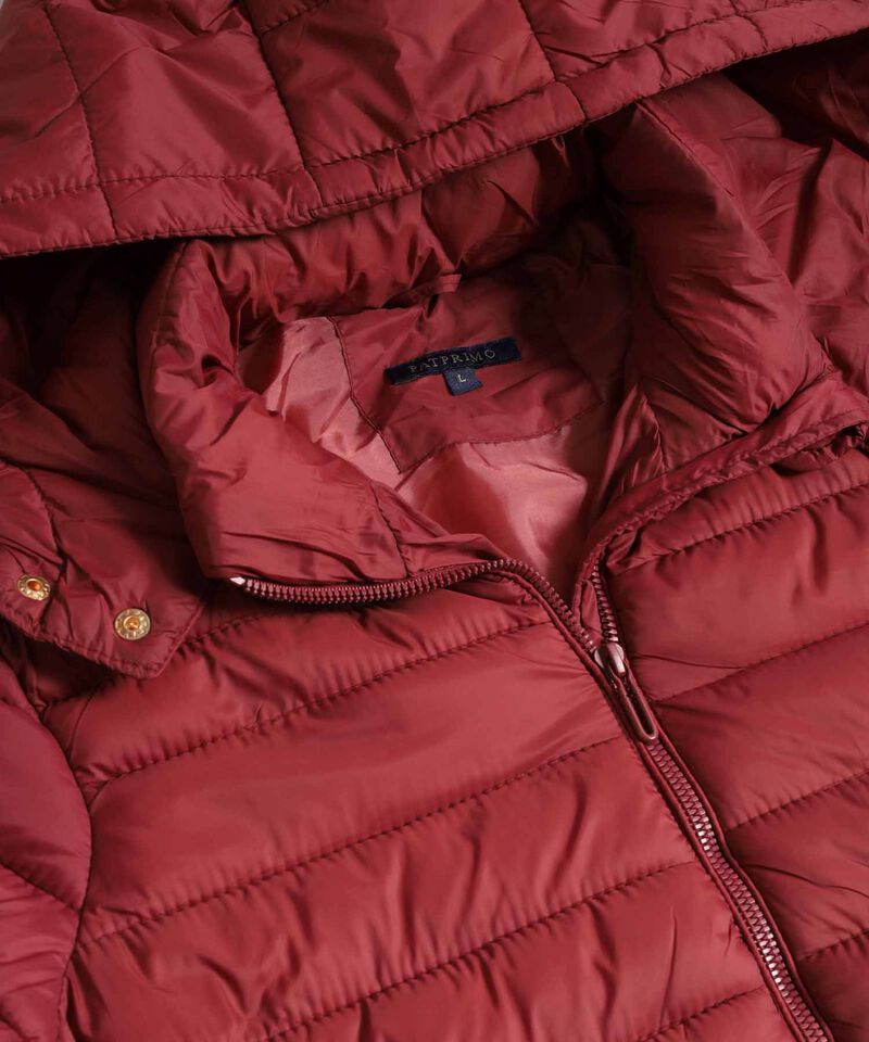 Chaqueta Acolchada Unicolor para Mujer