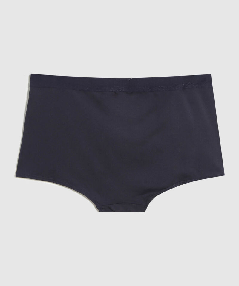 Boxer Tiro Alto En Microfibra Unicolor 