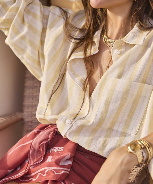 Camisa Oversize De Hombro Ca&iacute;do Para Mujer image number null