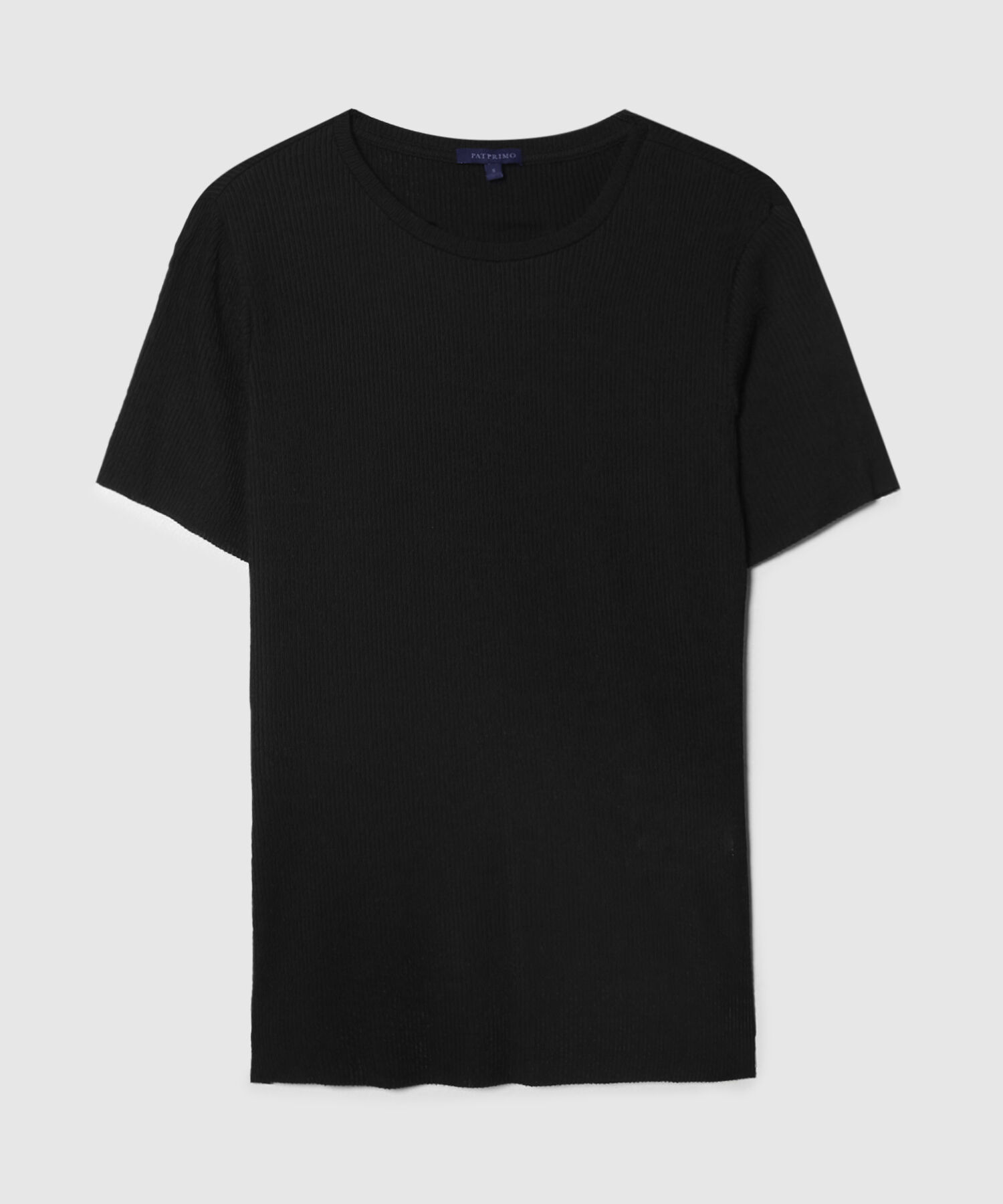 Camiseta Mc, Cuello En Pieza Mangas Y Ruedo En Mini Ruche, Bohemio Ornamental