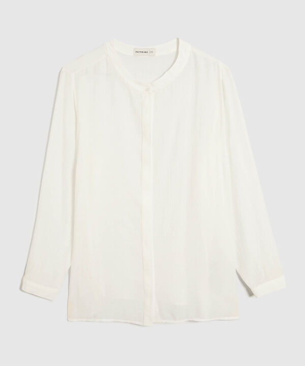 Blusa Texturizada Cuello Mao image number null