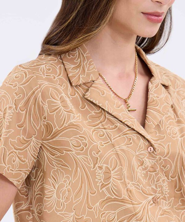 Camisa Estampada Manga Corta image number null
