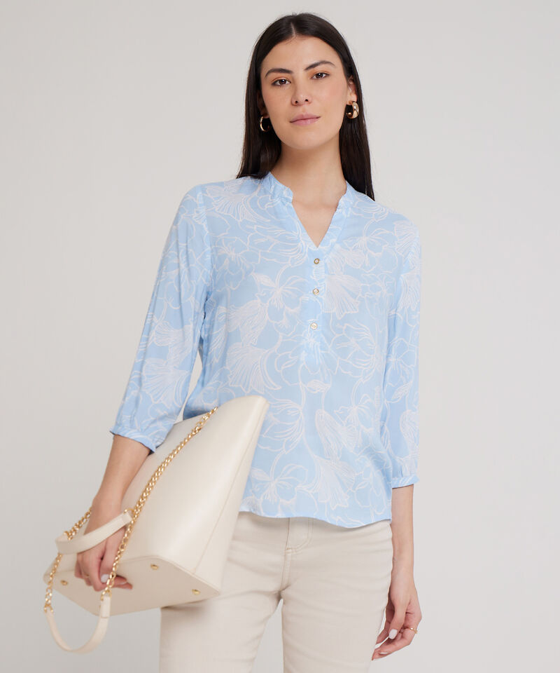 Blusa Manga 3/4 Estampada
