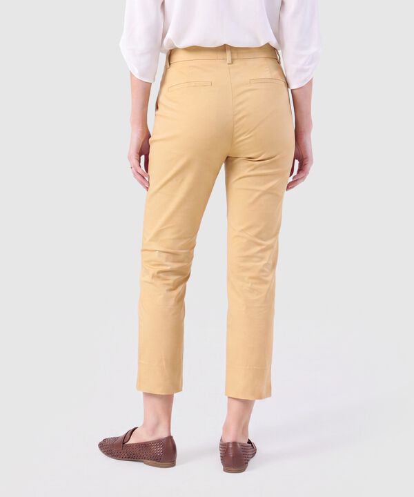 Pantal&oacute;n Capri Ajustado De Tiro Medio Mujer