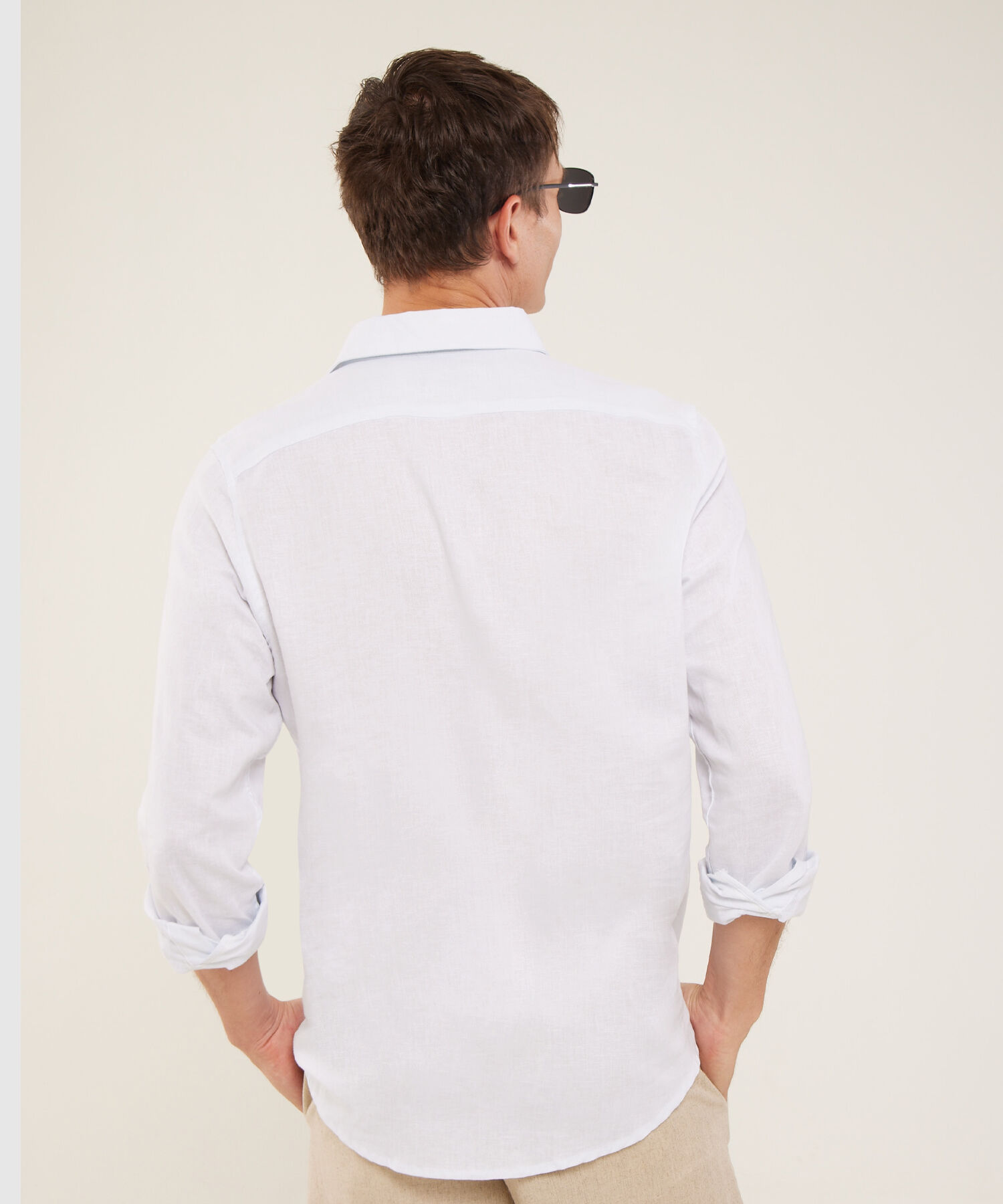 Camisa Unicolor Manga Larga