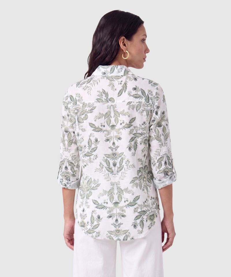 Camisa Mujer Manga Larga con Estampado