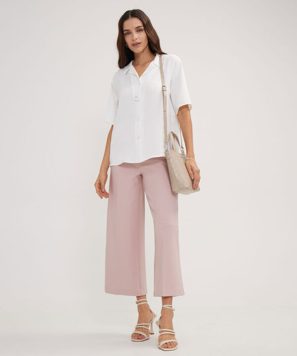 Camisa Cuello Resort Unicolor image number null