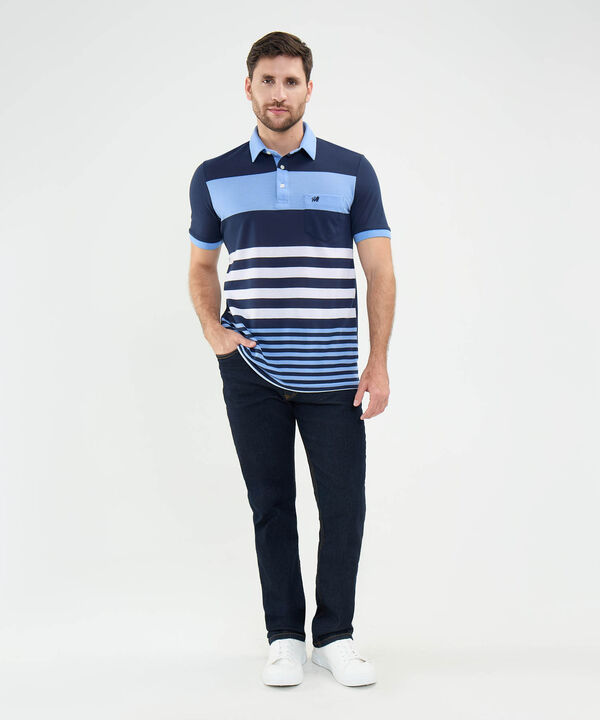 Polo Cuello Duro en Bloques