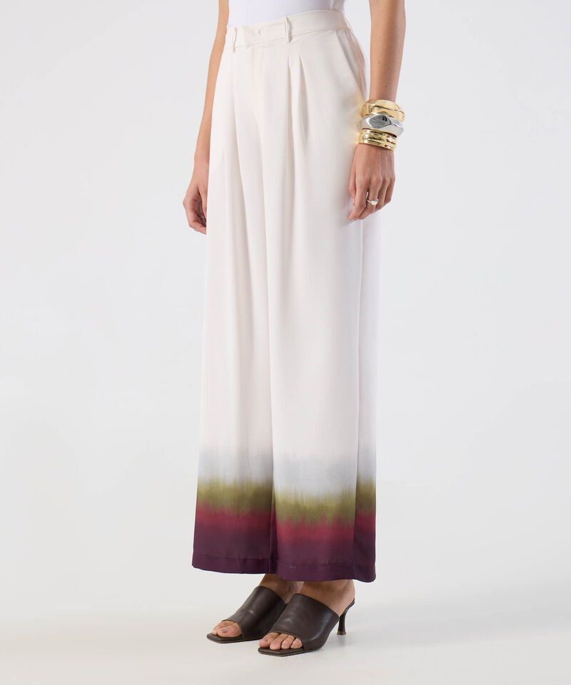 Pantal&oacute;n Palazo De Pinzas Para Mujer