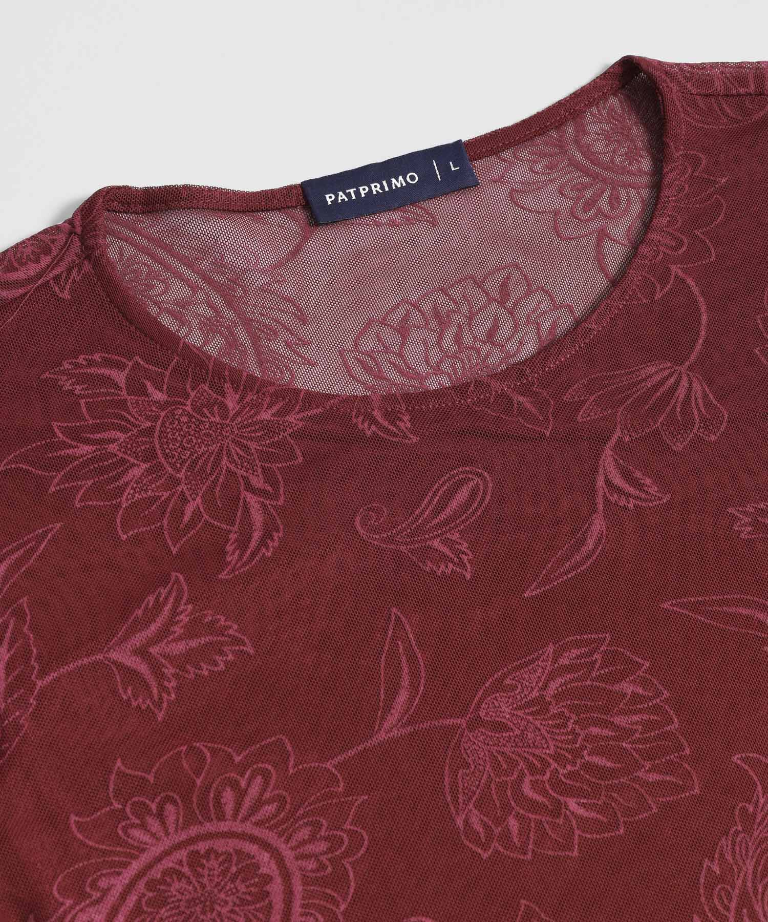 Camiseta de Manga Larga Estampada para Mujer