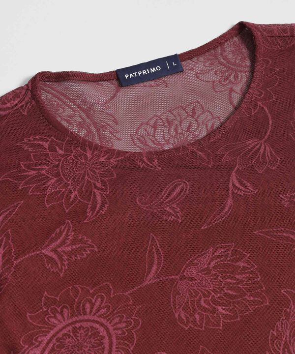 Camiseta de Manga Larga Estampada para Mujer