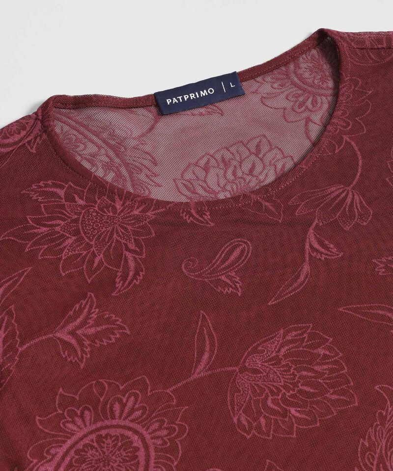 Camiseta de Manga Larga Estampada para Mujer