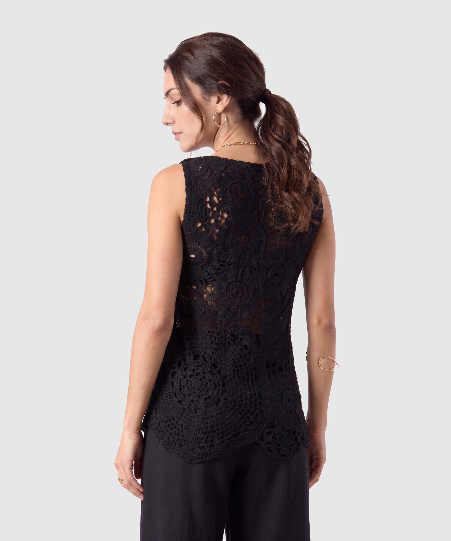 Camiseta Sisa Tejida Texturizada Para Mujer