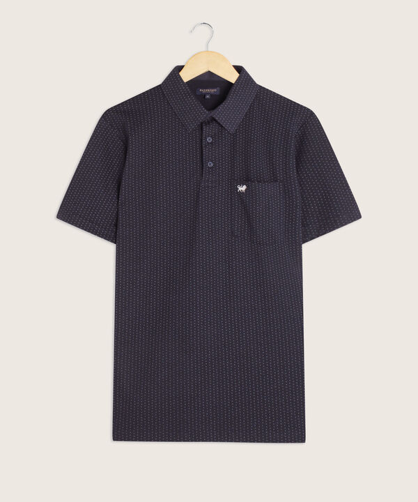 Polo Estampada Cuello Duro