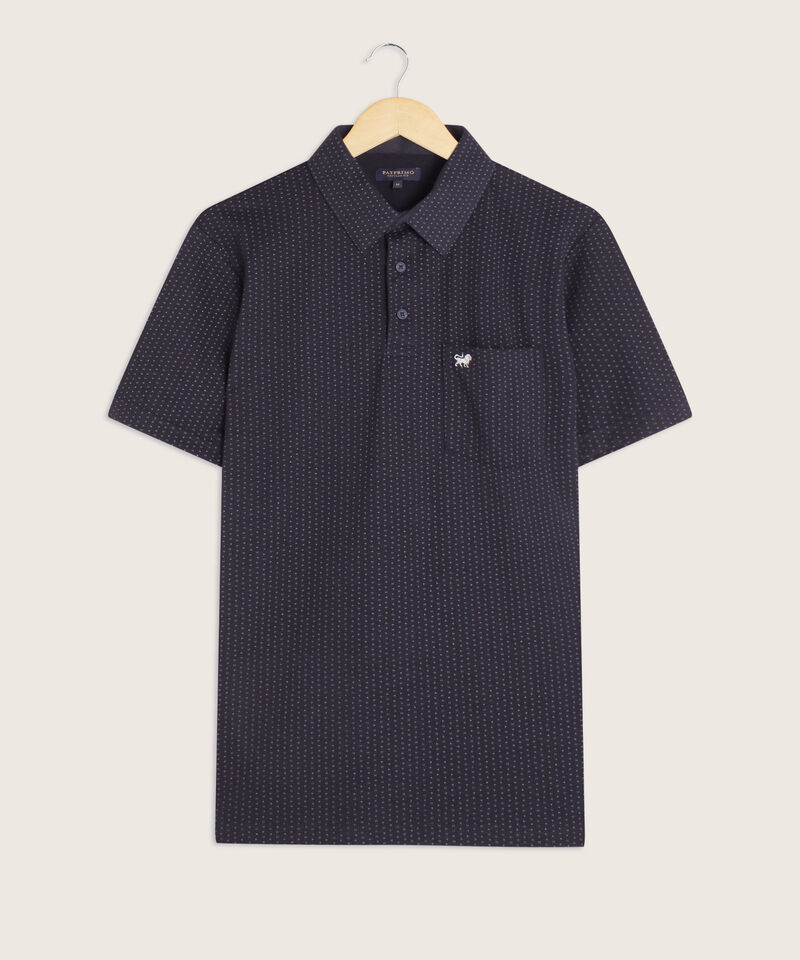 Polo Estampada Cuello Duro