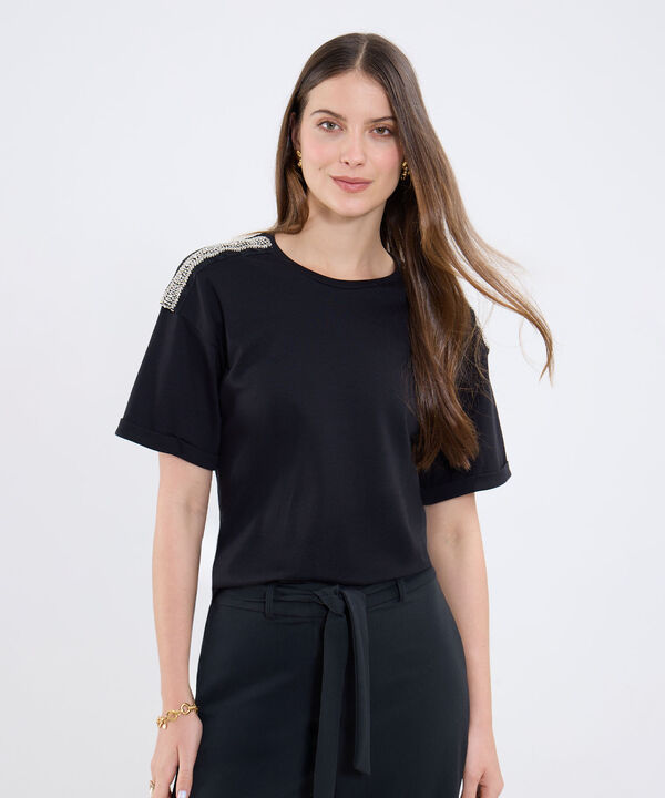 Camiseta Con Detalle En Hombro image number null