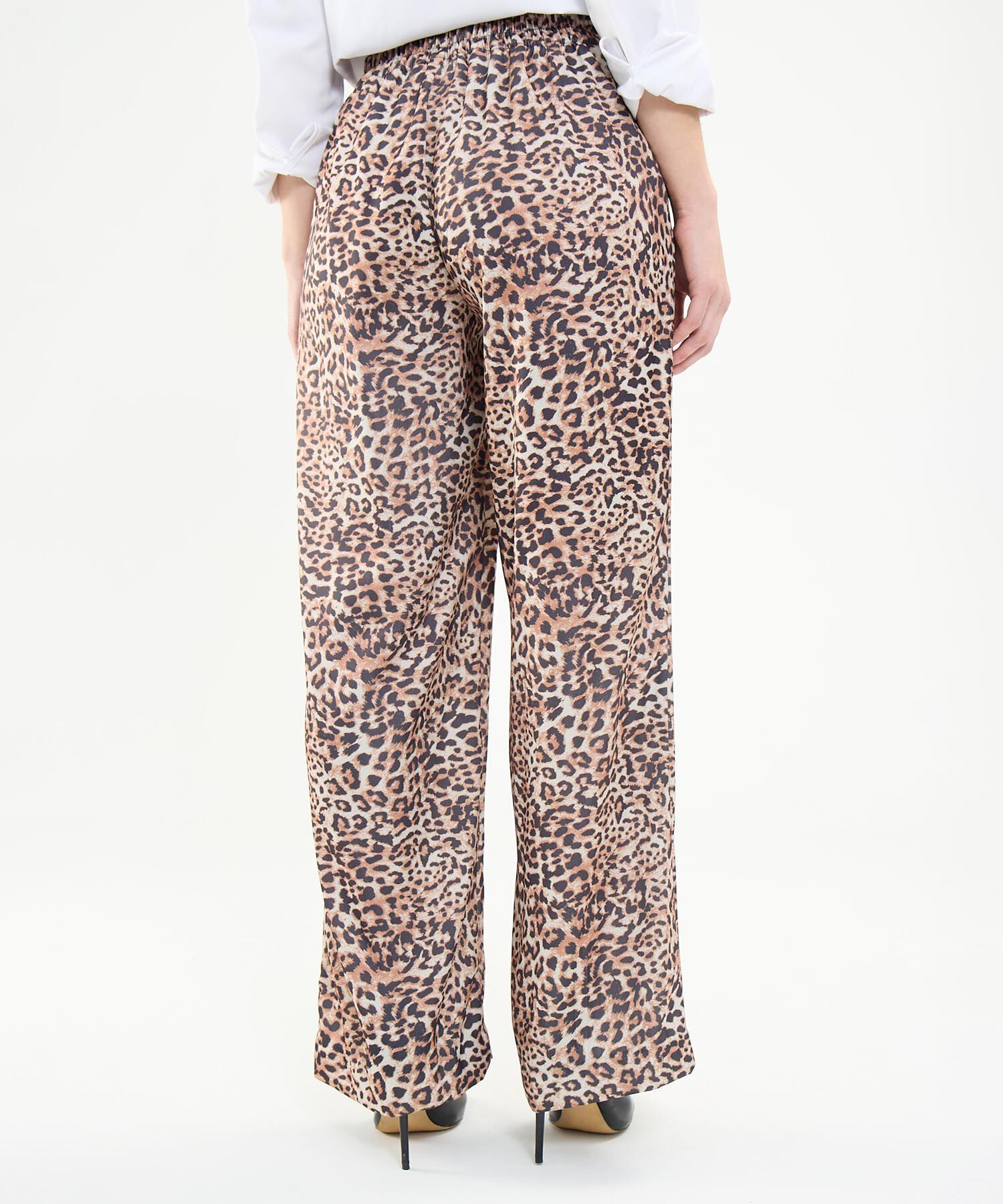 Pantalón Satinado Animal Print
