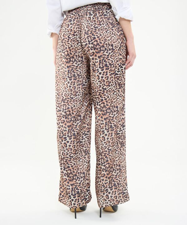 Pantalón Satinado Animal Print