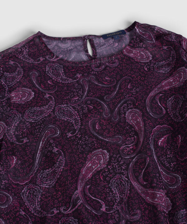 Blusa Estampada Manga Larga