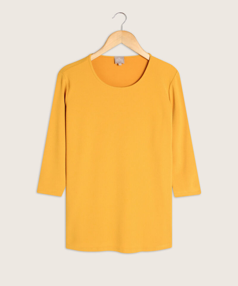 Camiseta Manga 3/4 Unicolor