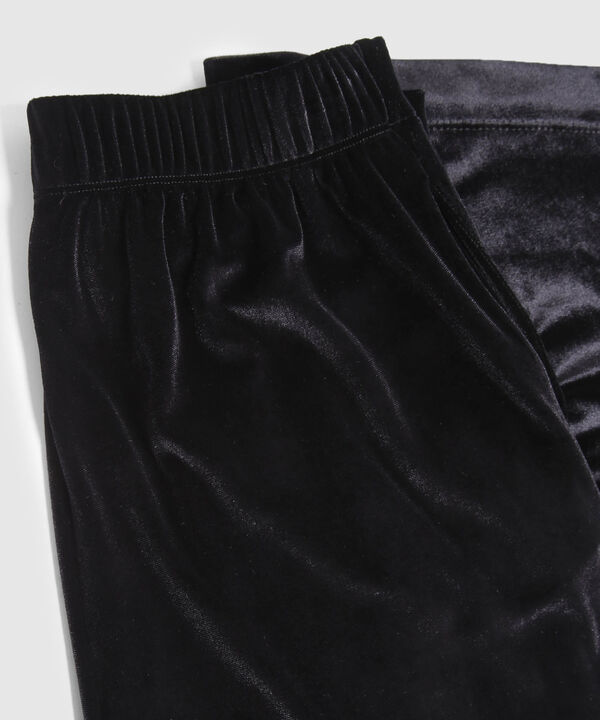 Pantalon Con Textura Unicolor  image number null