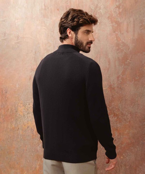 Buzo De Punto Con Cremallera Para Hombre