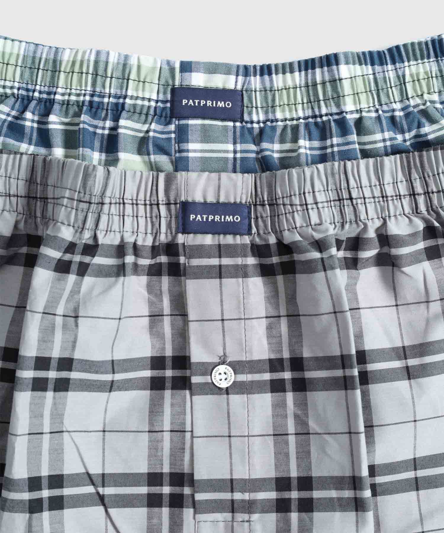 Pack X2 B&oacute;xers Sueltos Con Bot&oacute;n Para Hombre