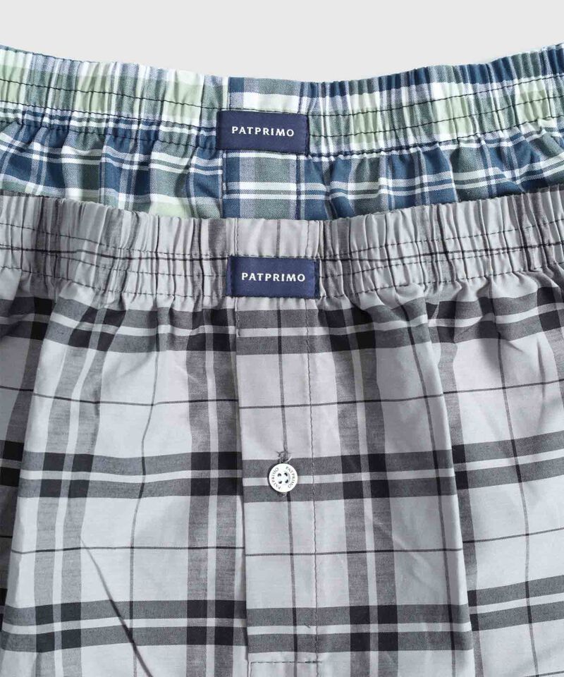 Pack X2 B&oacute;xers Sueltos Con Bot&oacute;n Para Hombre