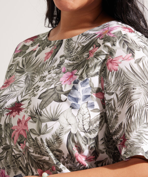 Blusa Manga Corta Estampada