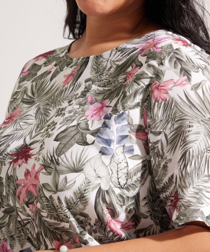 Blusa Manga Corta Estampada