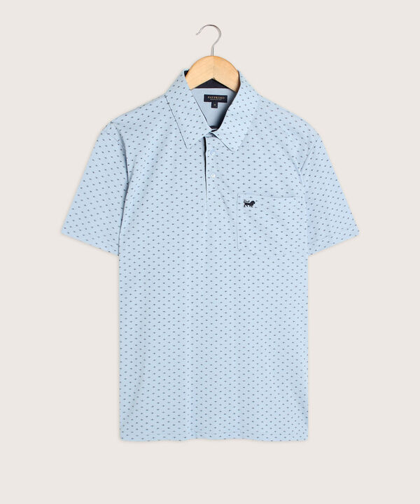 Polo Estampada Cuello Duro image number null