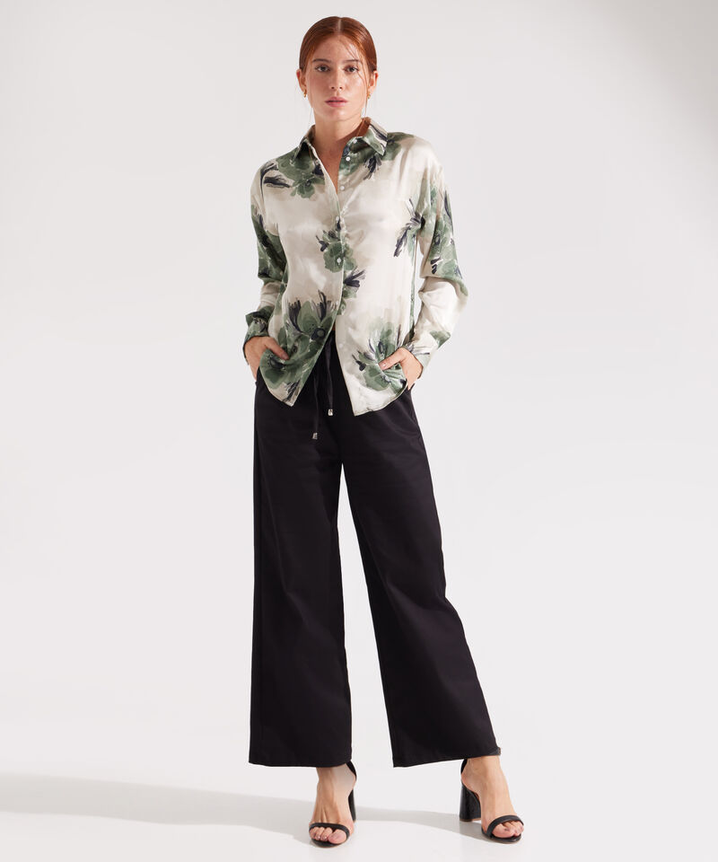 Camisa Estampada  Manga Larga