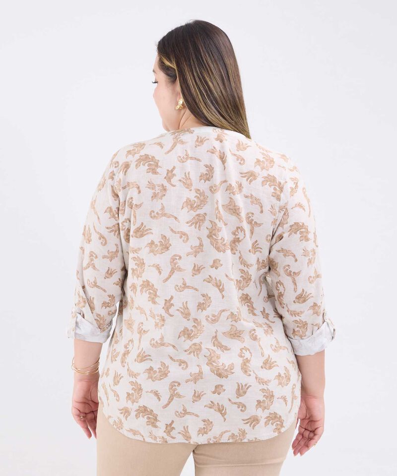 Blusa Estampada Escote en V