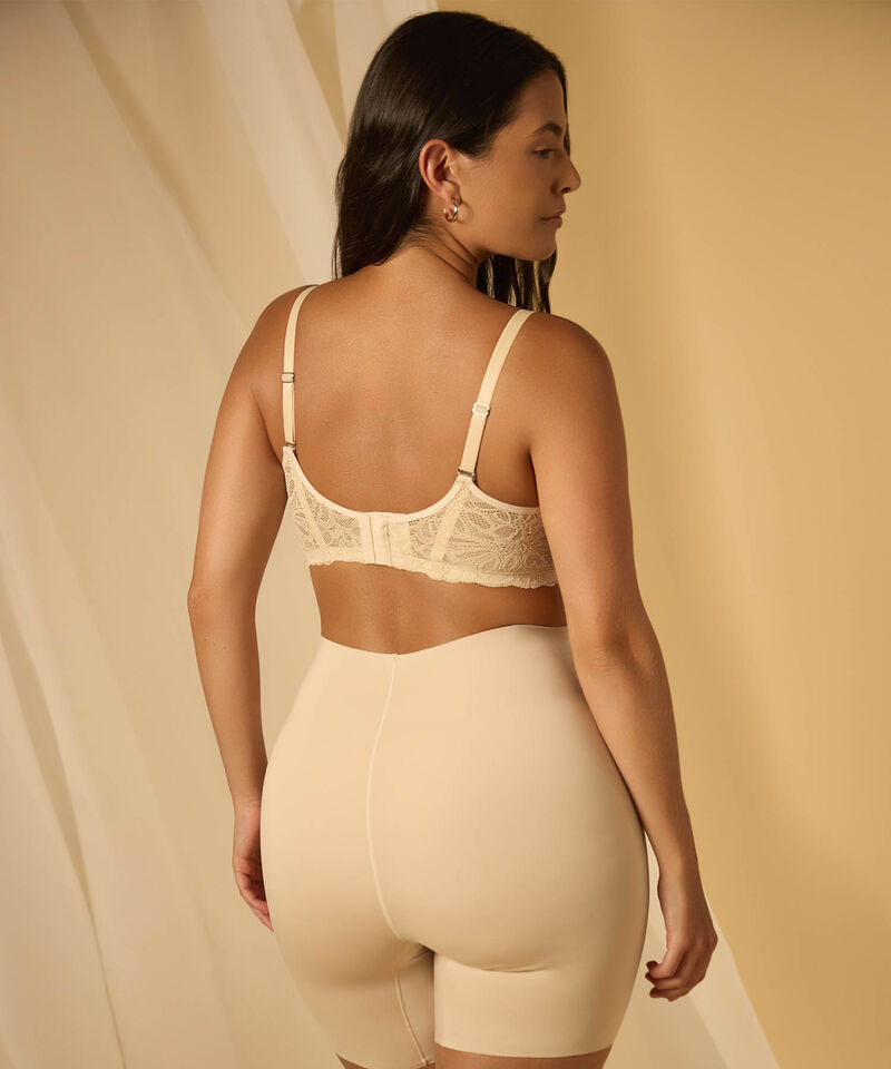 Brasier Triangular  Con Base En Encaje