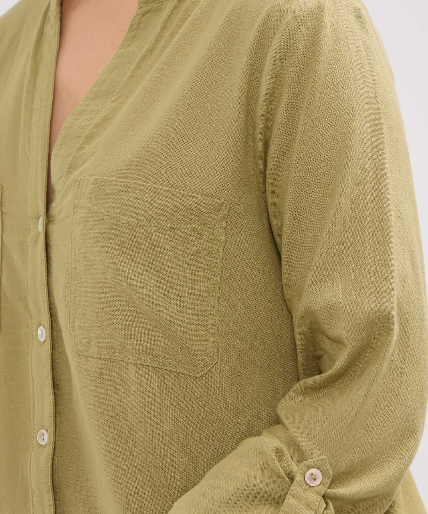 Blusa en Efecto Lino