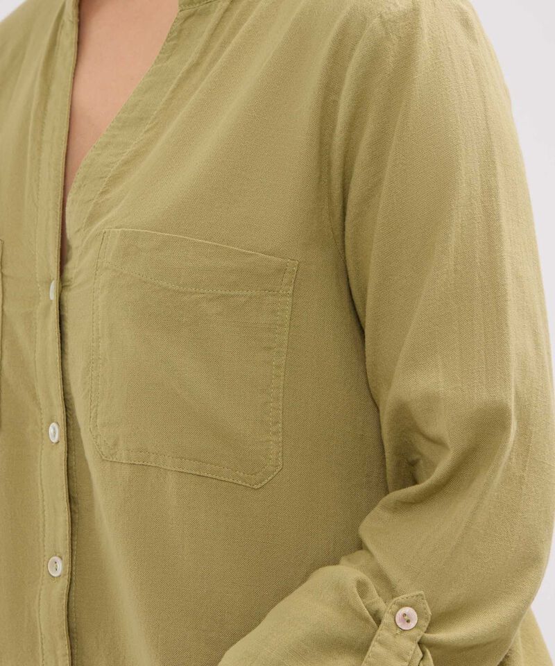 Blusa en Efecto Lino
