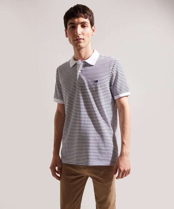 Polo Cuello Tejido Preteñido Bicolor Continuo image number null