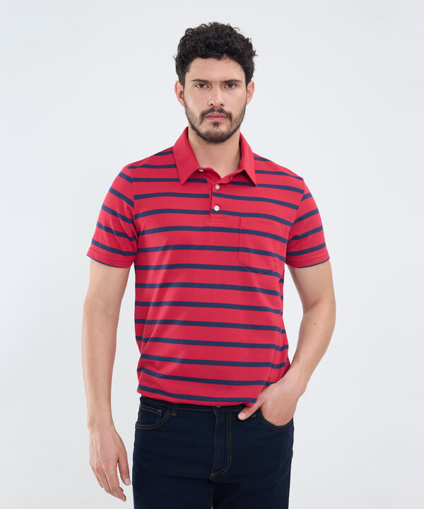 Polo Cuello Duro con Franjas image number null