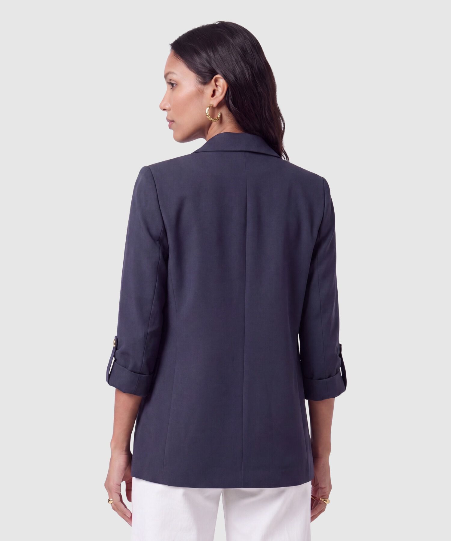 Blazer Casual Manga Larga Mujer