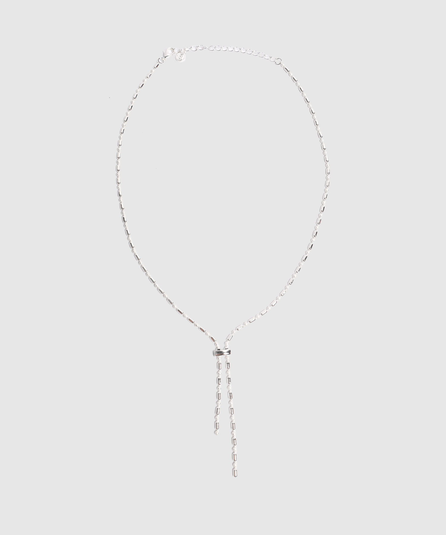 Collar De Cadena Delgada Con Dije Lineal Mujer