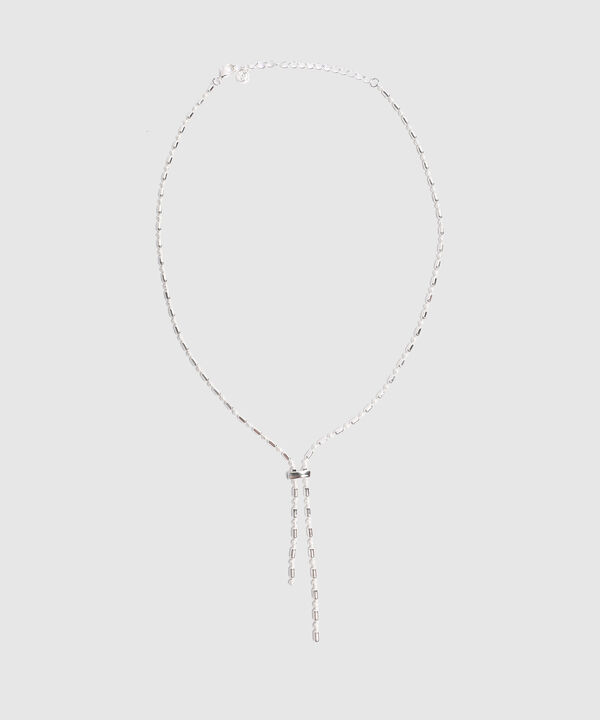 Collar De Cadena Delgada Con Dije Lineal Mujer image number null