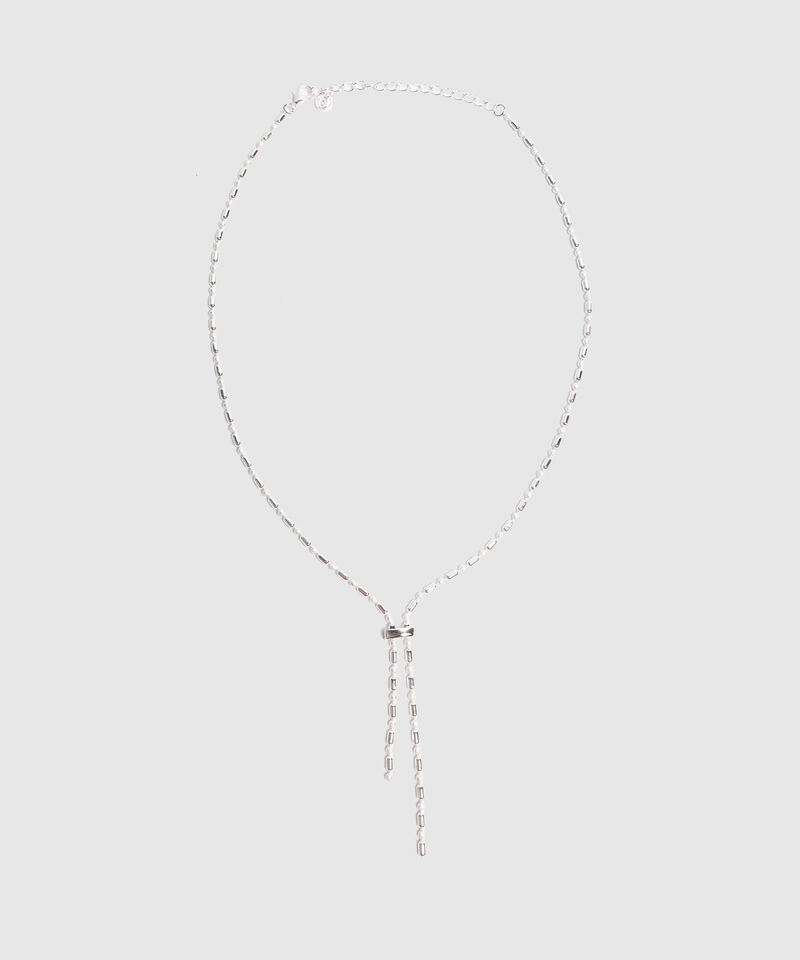 Collar De Cadena Delgada Con Dije Lineal Mujer