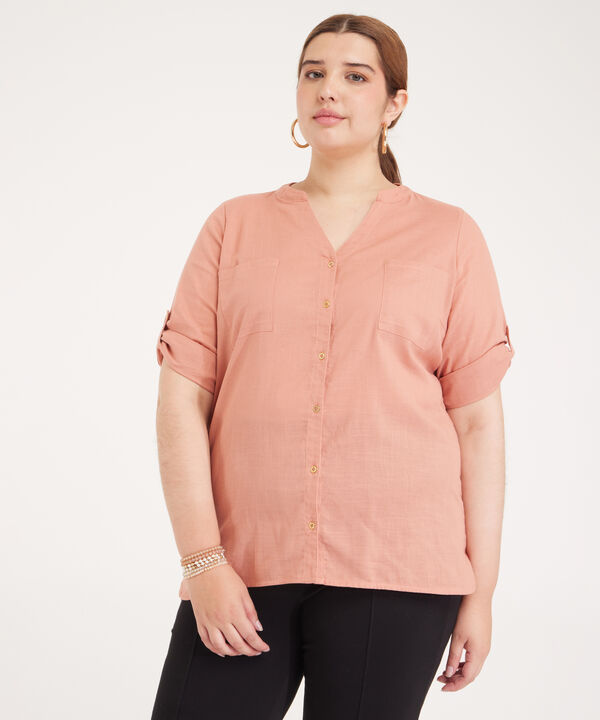Blusa Manga 3/4 Cuello Neru Unicolor  image number null