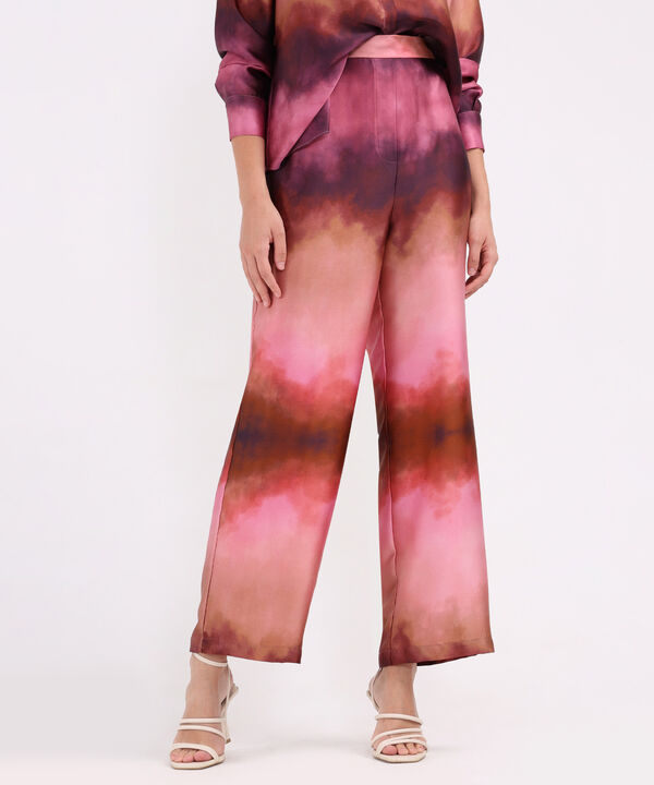 Pantalon Fluido Encauchado En Cintura image number null