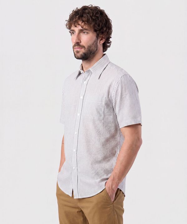 Camisa Listrada Para Hombre