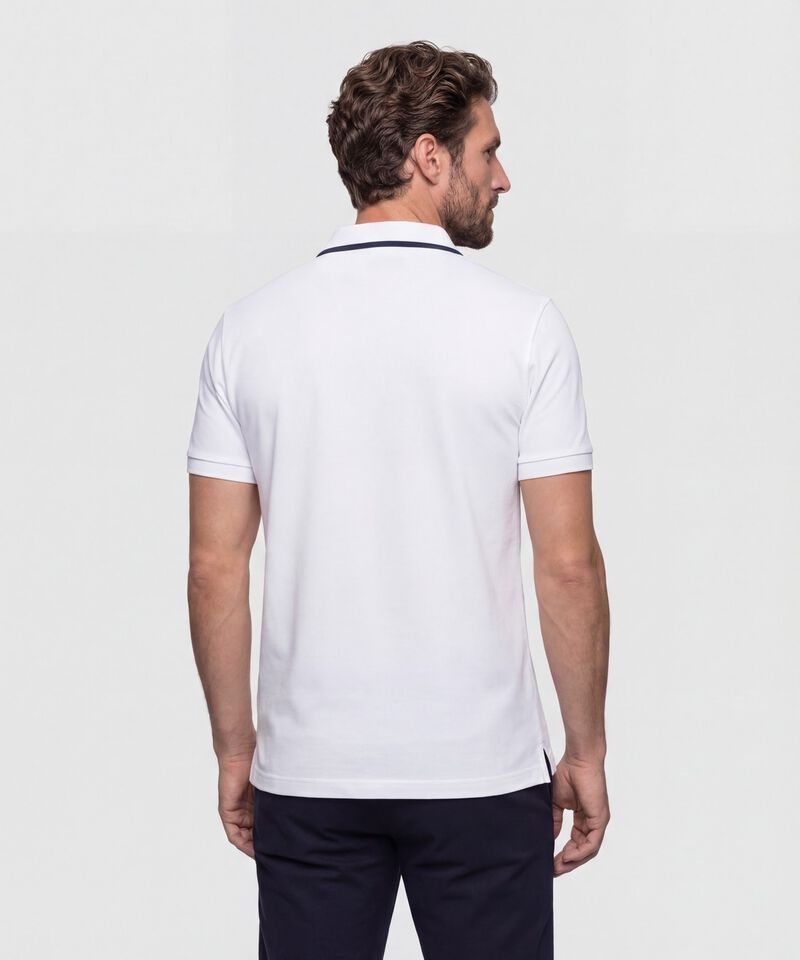 Polo Hombre con Cuello a Contraste