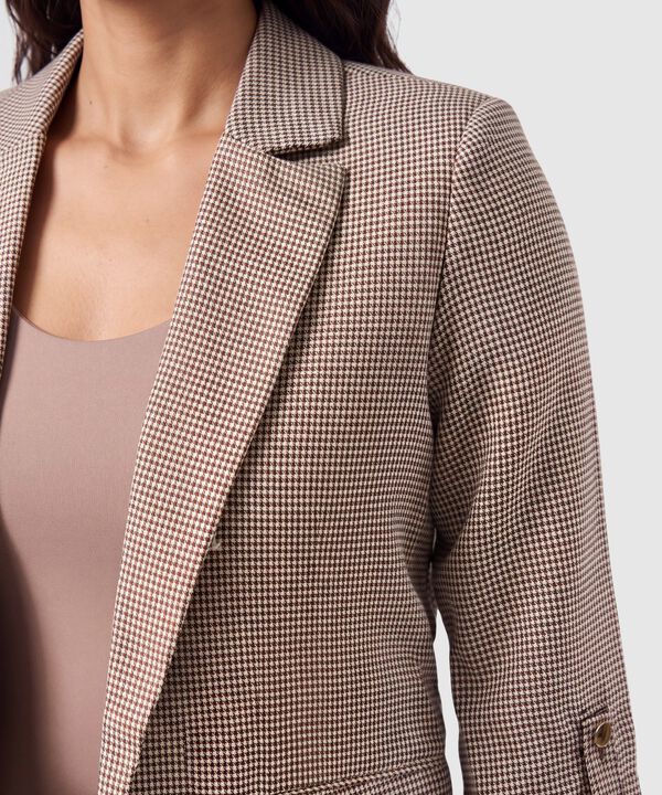 Blazer Manga Larga Con Bot&oacute;n Para Mujer