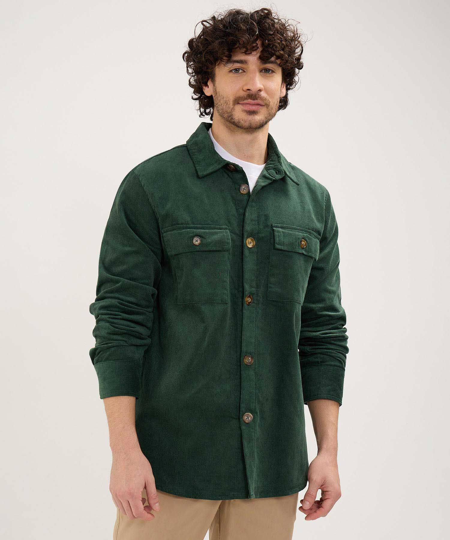Sobrecamisa en Pana